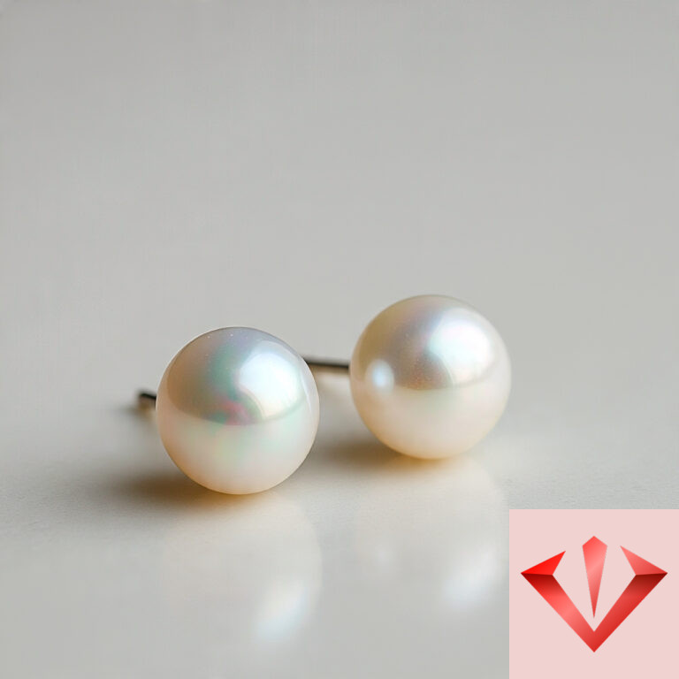 Pearl Dewdrop Studs - Image 1