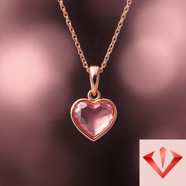 Rose Gold Heart Necklace
