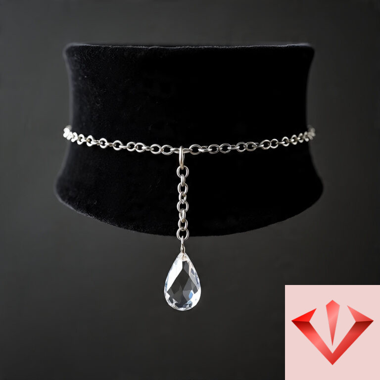 Crystal Teardrop Choker - Image 1
