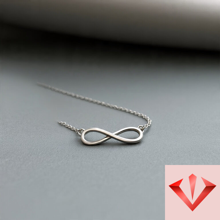 Minimalist Infinity Necklace - Image 1