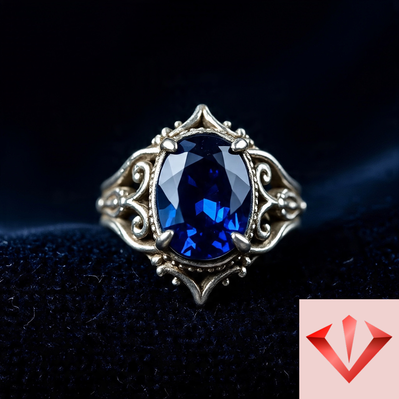 Midnight Sapphire Ring - Image 1